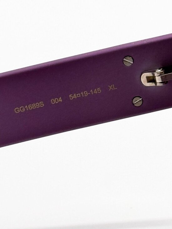 NEW GUCCI SUNGLASSES GG1689S 004 VIOLET WOMEN EYEWEAR